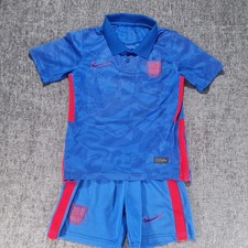 Nike England Football Kit Blue Away, P2P 14"  Aprox 9-10 Years No. 4 Rice