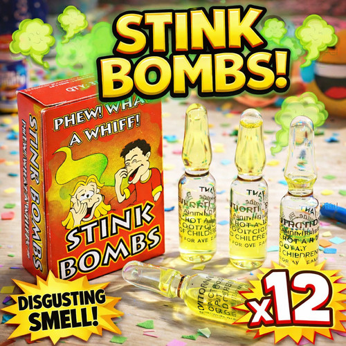 12x stink bombs glass - 12x,