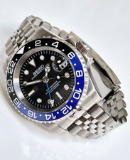 Seiko Gmt 'Batgirl' 40mm  / Nh34A Automatic Movement Watch Mod