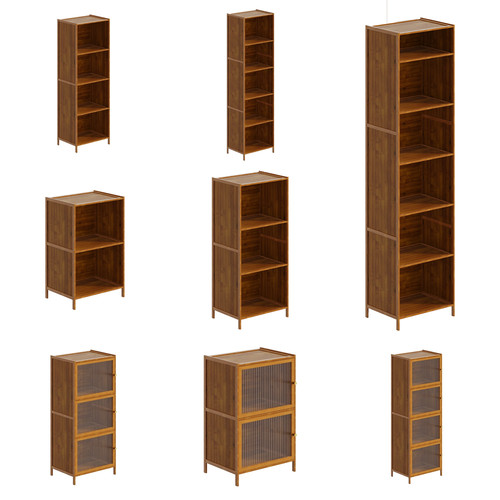 Tier wooden bookcase - 2-6,