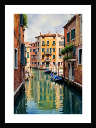 Intimate venice canals framed - venice,