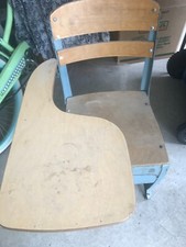 Vtg Antique Kids Blue Metal