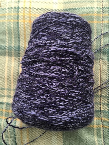 Variegated blue purple wool - variegated,