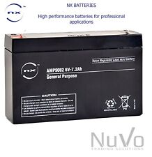 NX-POWER 6V 7.2ah/7ah Battery - Toy Car, Peg Perego Injusa Feber