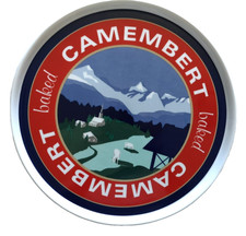 Baked CAMEMBERT Large Porcelain Serving Tray Dia 31cms Depth 1.7cms-John Lewis