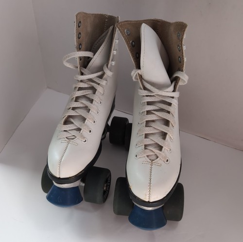 Vintage white boot roller - boot,