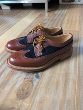 Mark McNairy 9095AT Navy/Brown Goodyear Welt Leather Brogue US 9.5 MadeInEngland
