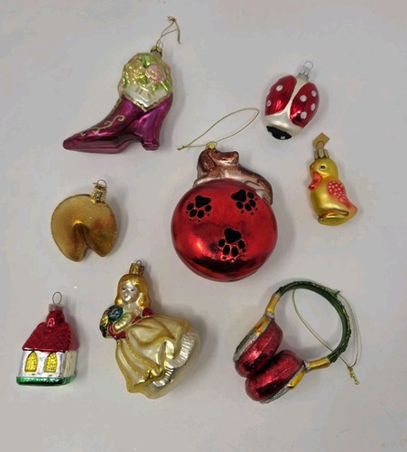 Blown glass christmas - glass,