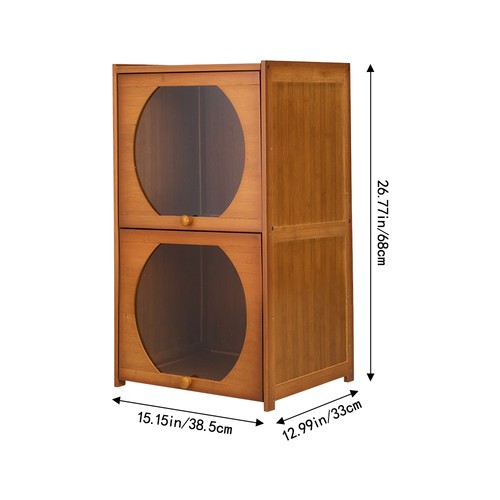 Small bamboo storage cabinet - small,