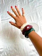 Gorgeous set of 3 Resin Bangle