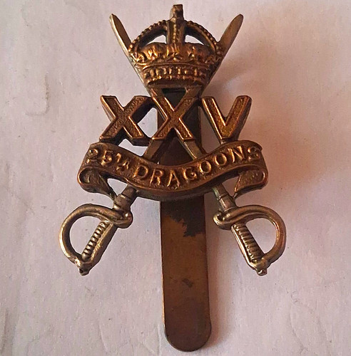 British army cavalry metal cap - british,