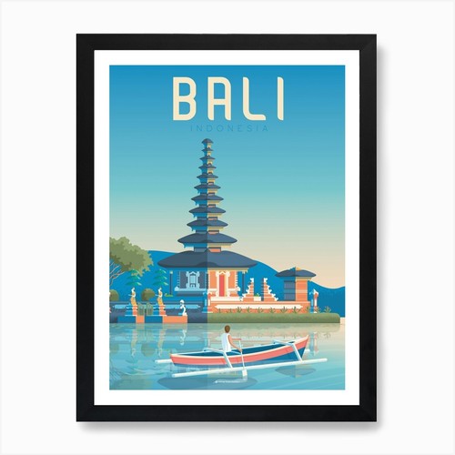 Bali indonesia art print - bali,