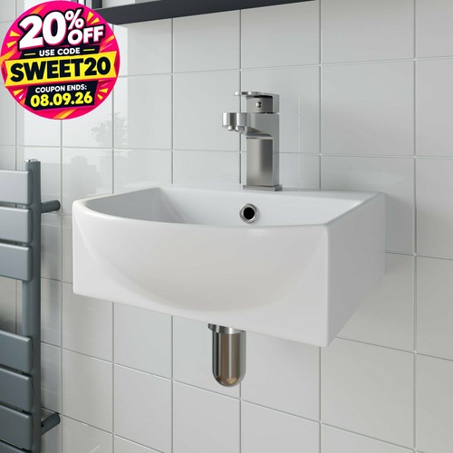 Bathroom wall hung basin hand - wall,