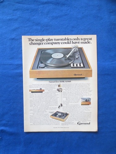 Garrard zero 100 - zero, turntable