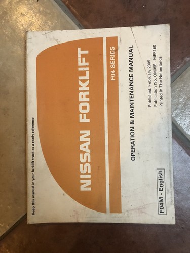 Nissan forklift manual - forklift,