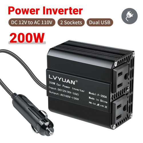 Car 200w power inverter - car, dc