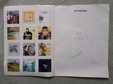 Joni Mitchell Autographed Wild Things Run Fast Tour 1983 Programme + Tickets