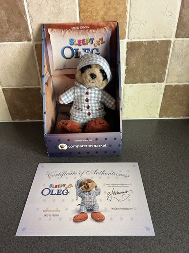 Sleepy oleg meerkat toy boxed - sleepy,