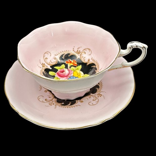 Paragon pink floral gold - pink, trim