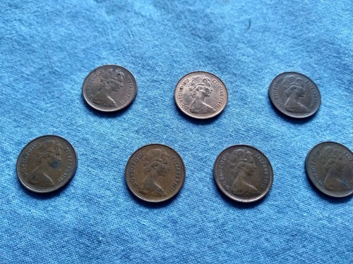 British decimal half penny - x,