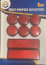 Bike Red Reflectors Light 8 X