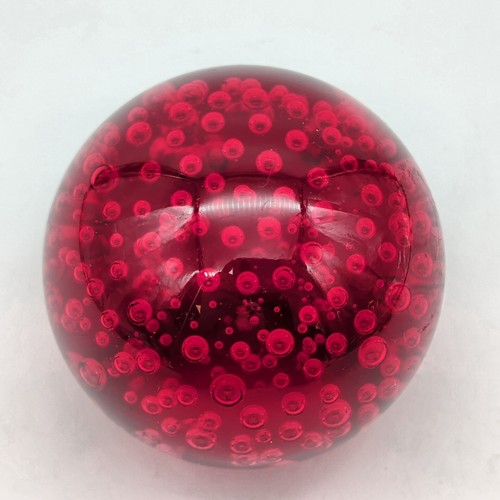 Ruby red paperweight - ruby,