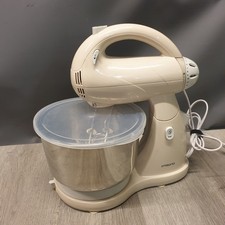 Ambiano Classic Stand Mixer Cream Removable Hand Mixer Metal Bowl Multi Speed