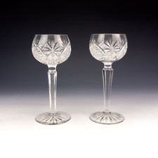 Bohemian glass hock - bohemian,