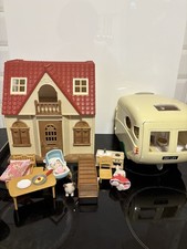 Sylvanian Families House [My First Sylvanian Families] & Caravan Bundle 