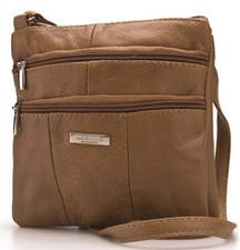 Women's Leather Multi Zip
