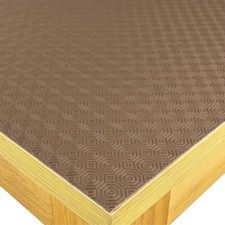 Brown felt backed table - brown,