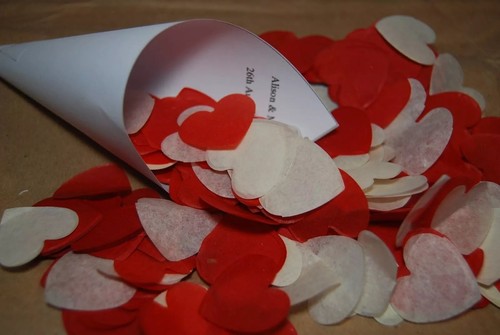 Biodegradable confetti red - red, &