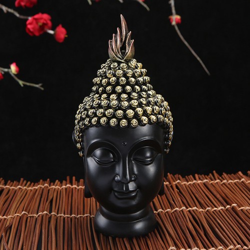 Buddha head statue resin - buddha,