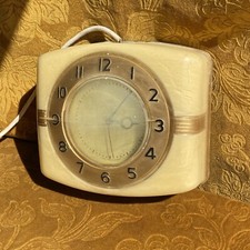 SMITHS Sectric Wall Clock Vintage Kitchen Plastic Art Deco Bakelite 1930s 1940s