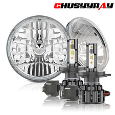 Black 2x 7'' LED Headlights