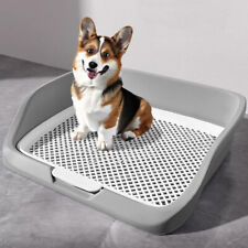 Puppy Dog Toilet Mat Indoor Training Tray Potty Fence Loo Pad w/ Removable Trays