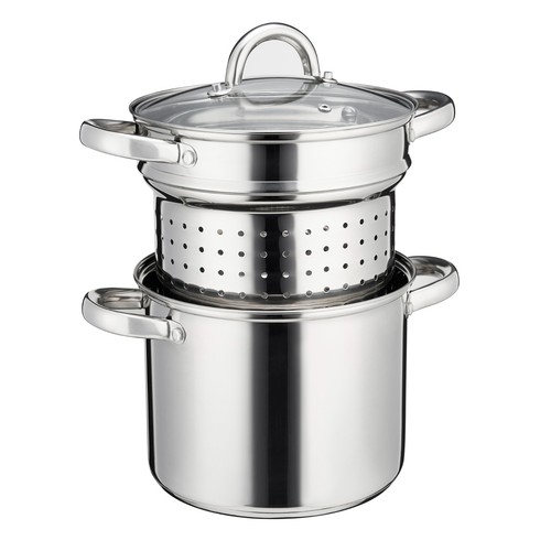 Stainless steel pasta pot with - pasta,