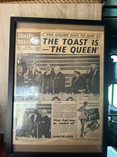 Vintage daily mirror - vintage, newspaper