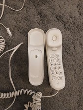 BT Duet 210 Wall-Mountable Corded Landline Telephone White
