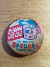 Vintage Collectible Pin Badge Bazooka Joe Club Presented By Bazooka Bubble Gum
