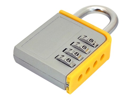 Zinc combination padlock - zinc,