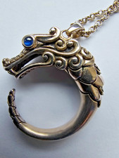 Sapphire and silver Naga