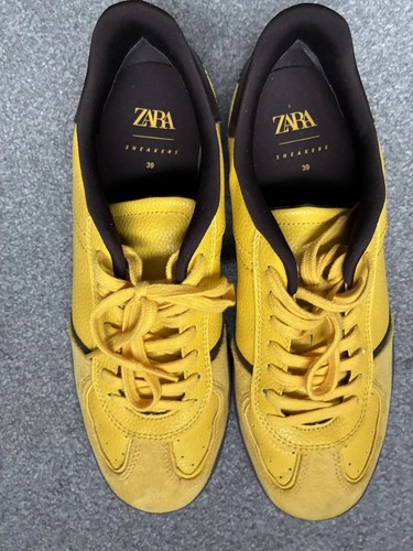 Zara women yellow sneaker - zara,
