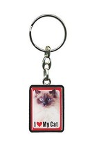 Ragdoll Cat Keyring - I Love