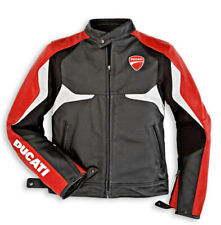 Ducati Men Motorcycle Road Racing CE Protected Armor Cowhide Leather Jacket