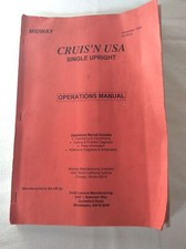 GENUINE MIDWAY CRUIS’N USA SINGLE UPRIGHT VIDEO MACHINE OPERATIONS MANUAL
