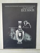 1961 Jean d' Albret Ecusson perfume bottle vintage romance ad