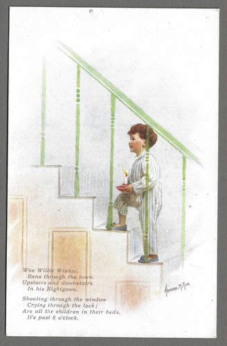 Vintage artist signed postcard