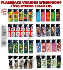 FLAMEJACK Lighters Full Set Jet Windproof Dustproof Electronic Gas Refillable UK