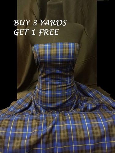 Genuine royal blue grey plaid - royal,